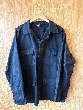 Men's Black Utility Jacket - Unbranded